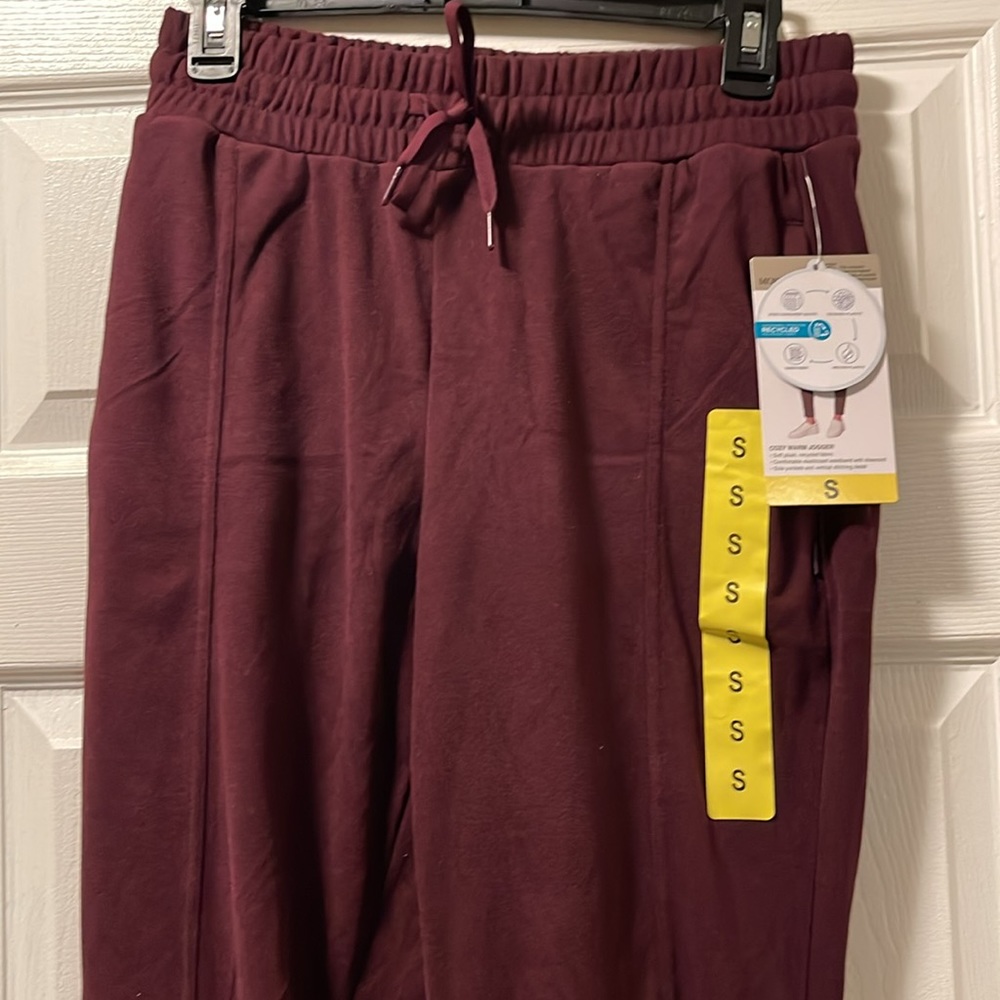 Mondetta Women's Cozy Warm Fleece Jogger Pant with Pockets (Wine Tasting, S) - Picture 7 of 10